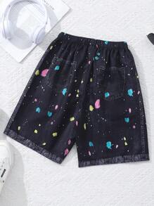 Spring/Summer/Autumn Tween Boy Casual Cool Shorts - Multicolor - View 2