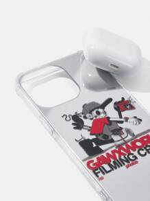 GAWX 艺术家卡通图案卡哇伊可爱透明手机壳，节日 - 彩色 - 查看 4