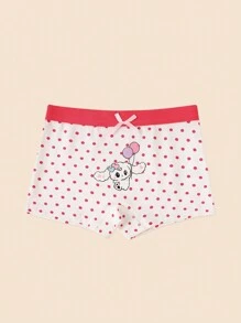 年轻女孩卡通圆点印花内裤 - 彩色 - 查看 6