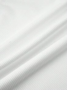 SHEIN Unity Conjunto casual de dos piezas de verano para mujer con parte superior sin tirantes plisada de unicolor y shorts - Multicolor - Ver 6