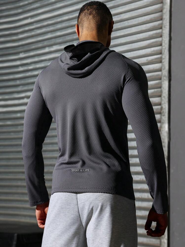 Boyfriend Style Men's Simple Printed Long Sleeve Sports Sweatshirt Boyfriend Style Men Sweatshirt