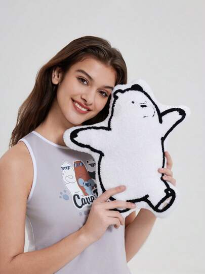 We Bare Bears X SHEIN 卡通熊形狀枕頭