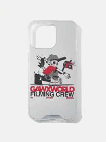 GAWX 艺术家卡通图案卡哇伊可爱透明手机壳，节日 - 彩色 - 查看 1