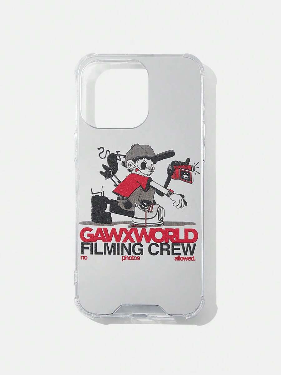 GAWX 艺术家卡通图案卡哇伊可爱透明手机壳，节日 - 彩色 - 查看 1