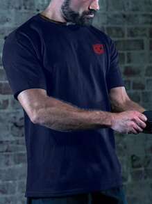 Manfinity Sport Corelite Boyfriend Style Men's Stylish Printed Short Sleeve Sports T-Shirt