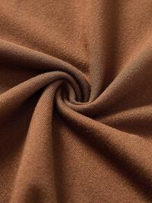 We Bare Bears X SHEIN Tween Girl Carrtoon And Letter Graphic Ringer Cami Dress - Brown - View 11