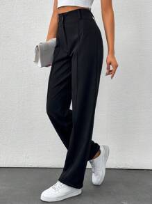 SHEIN Tall Pressed Straight Trousers