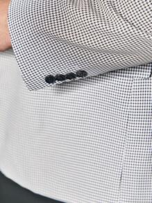 Manfinity Mode Men's Plus Size Casual Houndstooth Sports Coat