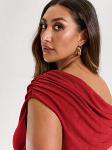 SHEIN BAE St Patrick Green Outfit Green Dress Spring Break Cheap Clothes Summer Clothes Spring Dress - Red - View 5