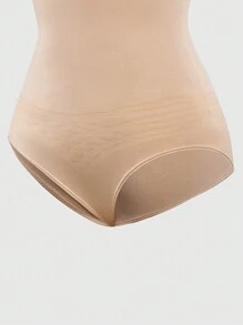 SHEIN Shape Dreieckiger Shapewear Höschen für Damen mit hohem Bund Einfarbig