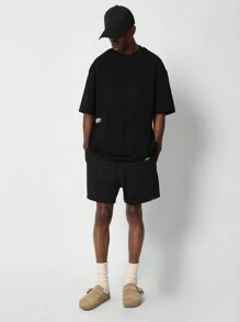 SUMWON Regular Fit Short Sleeve Tee With Back Paisley Print