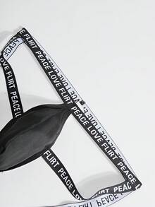 男士時尚性感字母印花T-Back丁字褲