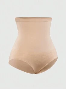 SHEIN Shape Dreieckiger Shapewear Höschen für Damen mit hohem Bund Einfarbig