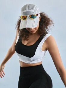 In My Nature Women's Colorblock Pleated Outdoor T-Shirt & Tank Top, Summer - Black and White - View 8