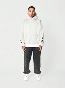 SUMWON Overhead Hoodie With Back New York Graphic Print