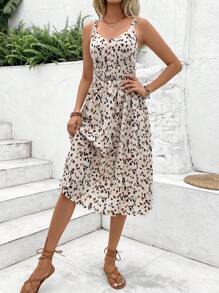 SHEIN Frenchy Váy Cami in họa tiết toàn thân dành cho nữ cho kỳ nghỉ hè ở bãi biển - Nhiều màu - Xem 6