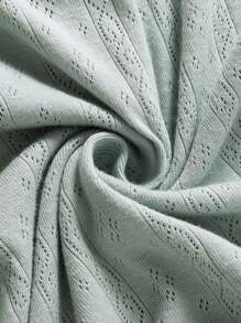 SHEIN 2 chiếc áo liền quần dài tay thêu khối màu cho bé gái, quần áo mặc ở nhà - Nhiều màu - Xem 4