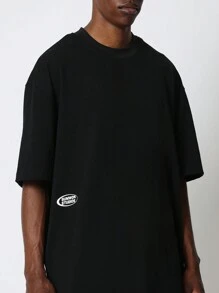 SUMWON Regular Fit Short Sleeve Tee With Back Paisley Print