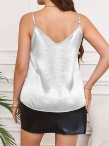 Elenzga 大尺碼純色夏季休閒背心上衣