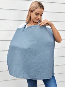 1入組純棉柔軟親膚護理罩 - 藍色 - 查看 3