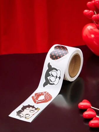 Betty Boop | ROMWE 1 Roll Of  Decal Stickers, School