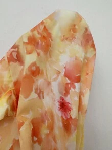 Allurite Women's Fashionable Ruffle Trim Decor Italian Dress Bodycon Dress - Multicolor - View 7