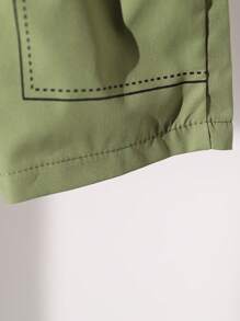 Ensemble de 3 pièces pour bébés garçons, comprenant un t-shirt à manches courtes simple imprimé, un débardeur sans manches et un short