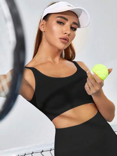 صدرية رياضية ببطانة خفيفة ودعم صلب للنساء، ملابس تنس