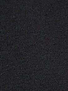 SHEIN LUNE Ladies Solid Color Round Neck Loose Casual Short Sleeve Romper,Casual - Black - View 4