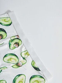 Calzoncillos bóxer estampados de aguacate de moda para hombre - Blanco - Ver 5