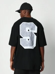 SUMWON Regular Fit Short Sleeve Tee With Back Paisley Print
