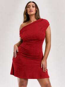 SHEIN BAE St Patrick Green Outfit Green Dress Spring Break Cheap Clothes Summer Clothes Spring Dress - Red - View 3