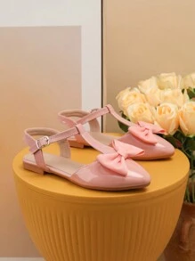 兒童夏季時尚平底涼鞋，適用於派對或度假 - 粉色 - 查看 5