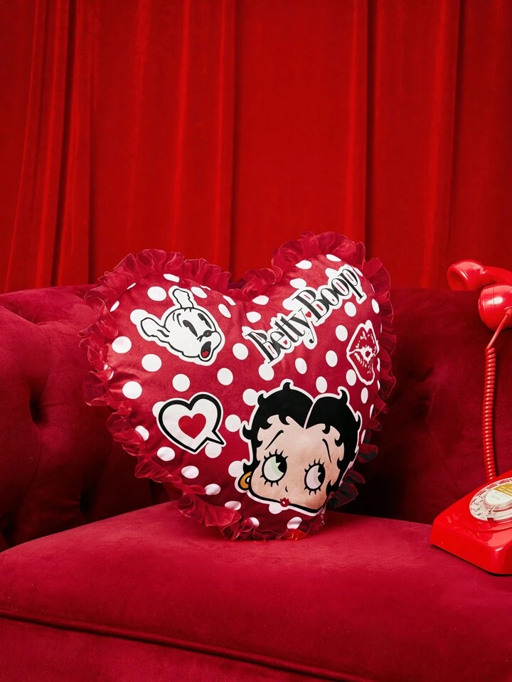 Our Betty Boop | ROMWE Cartoon Character And Polka Dot Pattern
