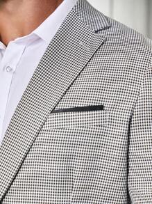 Manfinity Mode Men's Plus Size Casual Houndstooth Sports Coat