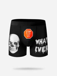 NotGurli Bóxers simples diarios para hombres con estampado al azar