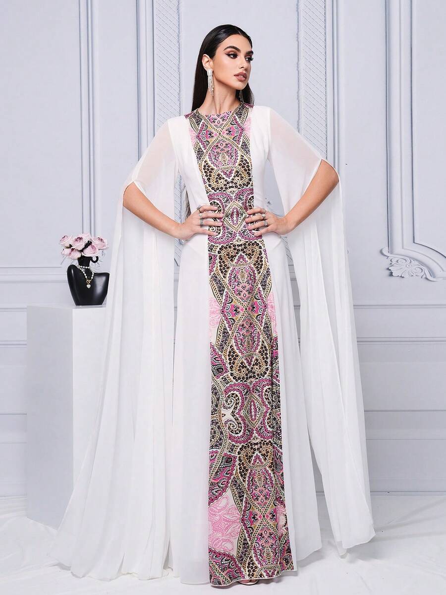 Missord Women Simple Elegant Prom Dress - White - View 1