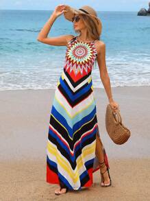 RueChic Vestido Maxi Multicolor