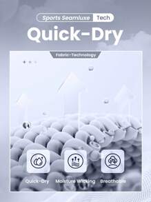 Gameset SHEIN Sport Sport Studio 女式高腰无缝修身紧身裤 - 弹性柔软透气四向拉伸紧身裤，适合跑步、骑行、瑜伽、泡菜球运动、休闲 - 彩色 - 查看 3