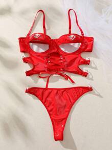 AltCore Set de lenjerie sexy de zi cu zi, simplu, simplu, pentru femei