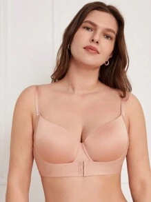 DesireSculpt Brasier de talla grande con broche frontal y soporte de aro, 1 pieza