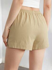 Leisure Ladies' Comfortable Cotton Pajama Bottoms With Pocket