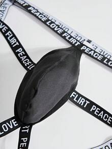 男士時尚性感字母印花T-Back丁字褲