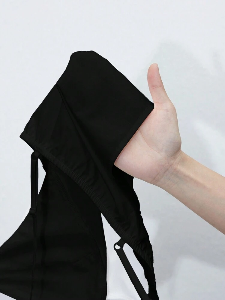 SHEIN Maija Women's Black Front Tie Bow Design Boho Casual Comfortable Fit Adjustable Spaghetti Strap V-Neck Cami Top Resort Wear,European Summer,4th Of July, Country Concert,Country,Beach, St Patrick's Day Easter Women Party Top Beach Summer Holiday Beach Vacation Summer Going Out Graduation