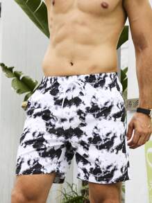 Surfspeed Men's Fashion Printed Loose Beach Shorts (Random Cut Print) - Multicolor - View 3
