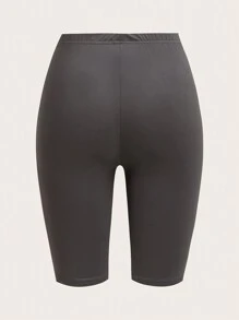 SHEIN EZwear 3入組休閒豹紋編織緊身女士短褲襪，夏季適用 - 彩色 - 查看 4