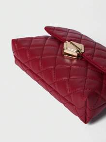 絎縫鏈條單肩包