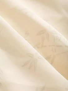 DAZY Solid Color Simple Daily Short Sleeve Women's Dress Sundress - Beige - View 8