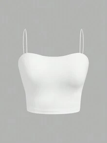 SHEIN EZwear Ensemble de 3 pièces Camisole d'été pour femme, décontracté et tout assorti, couleur unie et motif floral dispersé - Multicolore - Voir 6