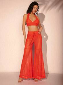 Hauture Women's Two-Piece Suit - Burnt Orange - View 3